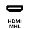 Vstavaný vstup mini HDMI